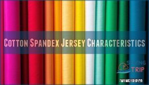 cotton spandex jersey characteristics