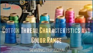 cotton thread characteristics and color range