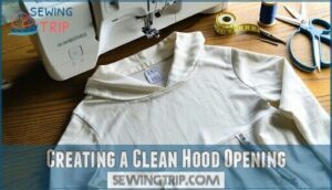 creating a clean hood opening