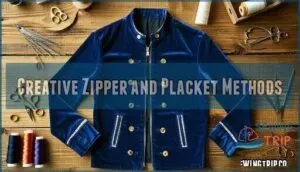 creative zipper and placket methods