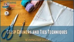 crisp corners and ties techniques