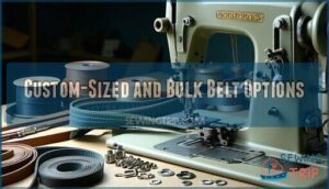 custom-sized and bulk belt options