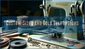 custom-sized and bulk belt options