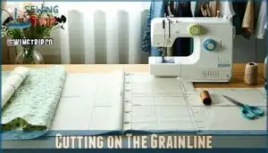 cutting on the grainline