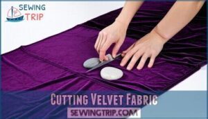 cutting velvet fabric