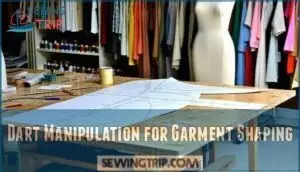 dart manipulation for garment shaping