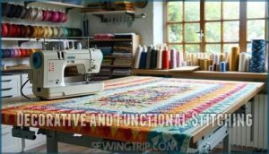 decorative and functional stitching