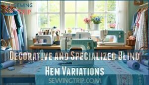 decorative and specialized blind hem variations
