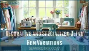 decorative and specialized blind hem variations
