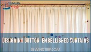 designing button-embellished curtains