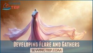 developing flare and gathers developing flare and gathers