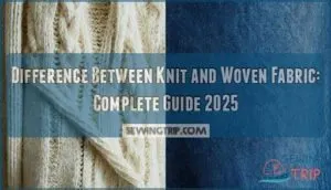 difference between knit and woven fabric