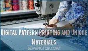 digital pattern printing and unique materials
