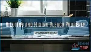 diluting and mixing bleach properly