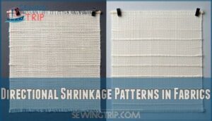 directional shrinkage patterns in fabrics