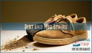 dirt and mud stains
