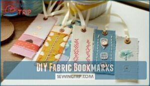 diy fabric bookmarks