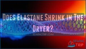 does elastane shrink in the dryer