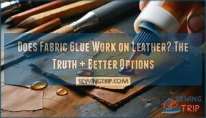 does fabric glue work on leather