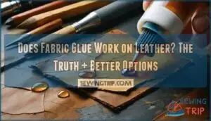 does fabric glue work on leather