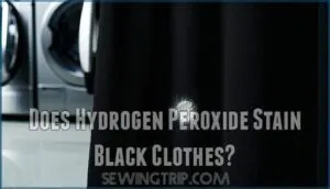 does hydrogen peroxide stain black clothes