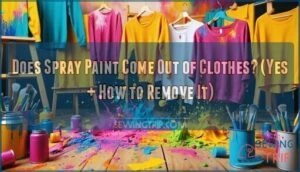 does spray paint come out of clothes