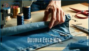double fold hem double fold hem