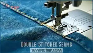 double-stitched seams