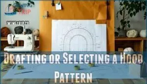 drafting or selecting a hood pattern