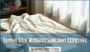 drying silk without sunlight exposure