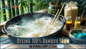 dyeing 100% bamboo yarn