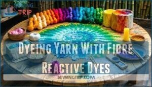 dyeing yarn with fibre reactive dyes