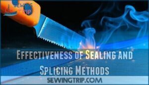 effectiveness of sealing and splicing methods