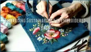 embracing sustainability in embroidered bags