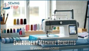 embroidery machine benefits