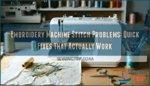 embroidery machine stitch problems