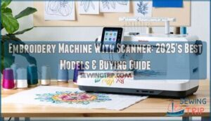 embroidery machine with scanner