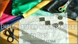 employ pattern weights instead of pins