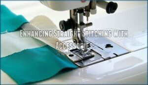 enhancing straight stitching with accessories