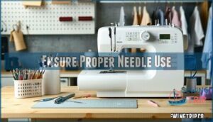 ensure proper needle use