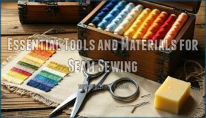 essential tools and materials for seam sewing