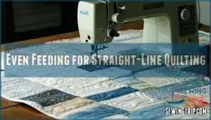 even feeding for straight-line quilting