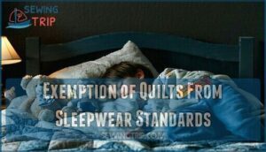 exemption of quilts from sleepwear standards