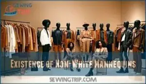 existence of non-white mannequins
