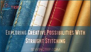 exploring creative possibilities with straight stitching