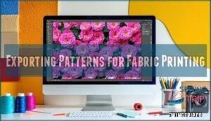 exporting patterns for fabric printing