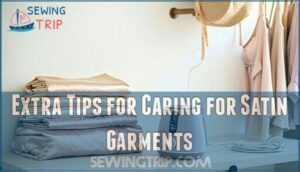 extra tips for caring for satin garments