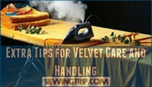 extra tips for velvet care and handling