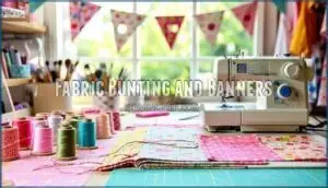 fabric bunting and banners