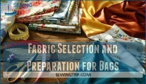 fabric selection and preparation for bags